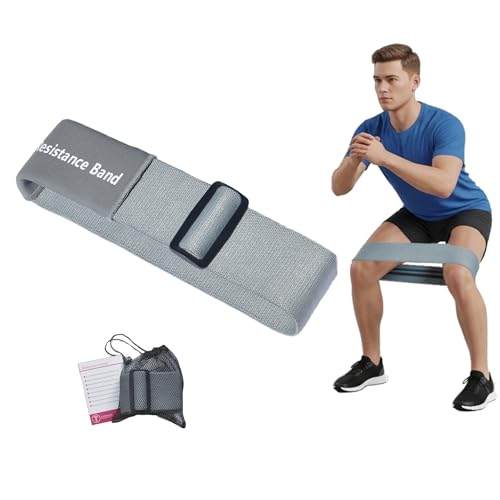 Adjustable Fabric Resistance Bands, Non-Slip Exercise Bands for Men and Women, Perfect Workout Bands for Glutes and Lower Body Training - 1 Pack