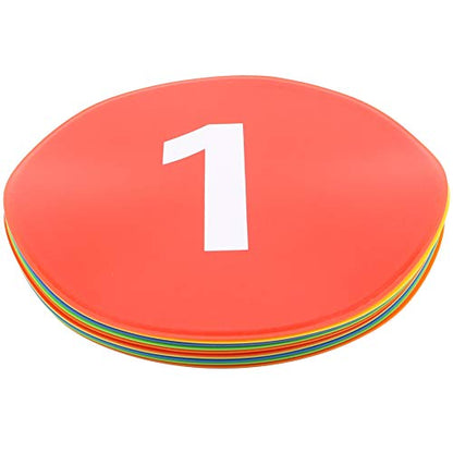 Flat Cone, Number Cones, Football Markers, Flat Disc Markers, Flat Discs Football Markers, Sturdy Football Training Equipment Signs Discs Signs Disc Markers Flat Cones Spot Markers (PV)