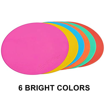 12pcs 8inch Floor Flat Spot Markers for Basketball Football Sports Speed Agility Training