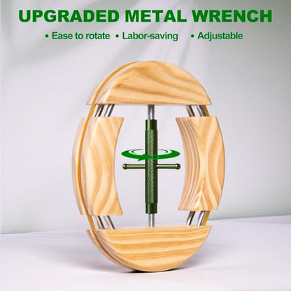 4 Way Hat Stretcher, Hat Stretcher for Fitted Hats, Heavy Duty Hats Shaper Extender w. Lever Wrench for Men All Kind of Caps - color: Green Upgraded_4way