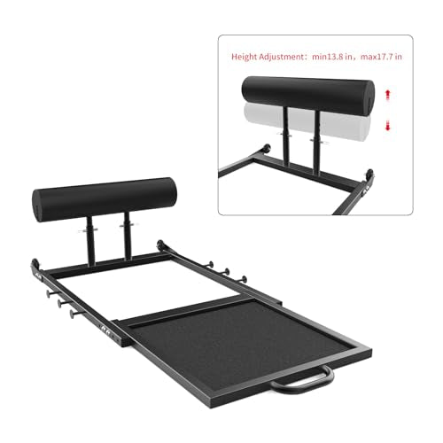 Hip Thrust Machine with Adjustable Resistance – Glute Workout Equipment for Home Gym, Deep Squat & Multipurpose Glute Trainer Bench for Booty & Core Strength Training