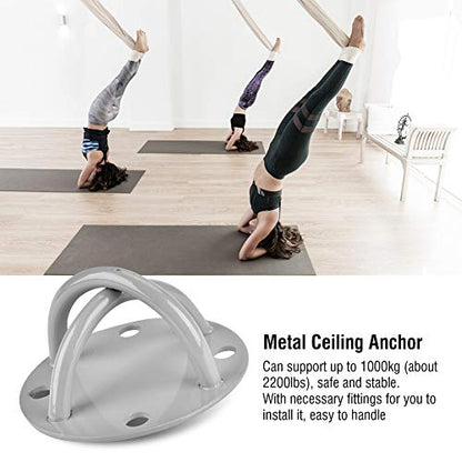 Ceiling Anchor Wall Mount Bracket, Anti Aerial Yoga Flying Hammock with Fittings for Suspension Straps Gymnastic Rings suspension trainer mount