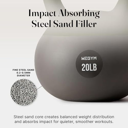 WeGym Soft Kettlebells with Cushioned Impact-Resistant Base and Anti-Slip, Wide-Grip Handle for Home Workouts, Weightlifting, and Full Body Strength Training - color: Forest, style: 10LB