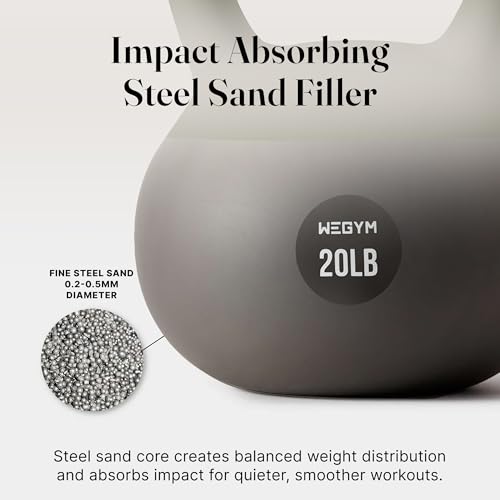 WeGym Soft Kettlebells with Cushioned Impact-Resistant Base and Anti-Slip, Wide-Grip Handle for Home Workouts, Weightlifting, and Full Body Strength Training - color: Forest, style: 10LB