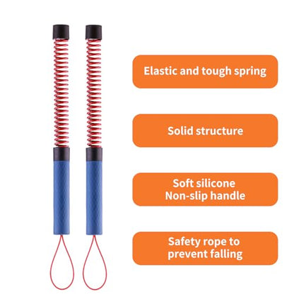 Upgraded Ropeless Battle Ropes for Home Gym, Four Adjustable Weight Levels, Weighted Workout Ropes for HIIT, Cardio and Strength Training Fitness Equipment