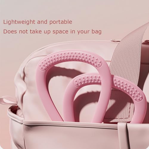 Resistance Bands with Handles,Figure 8 Resistance Band Elastic Fitness Bands Exercise Band for Home Yoga Gym Workout - color: Pink-25LB