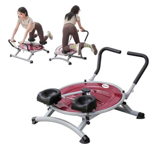Ab Circle Pro Abdominal Trainer, Core Workout Fitness Equipment with Rotatable Kneeling Pad for Home Gym, Waist, Glutes & Legs Exercise