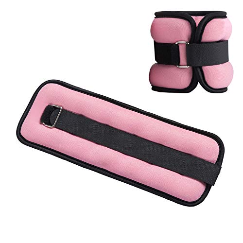 Ankle/Wrist Weights, Small Leg Arm Hand Cuff Weights for Women Kids, Exercise Equipment with Adjustable Straps for Fitness Gym Dancing Walking Jogging Gymnastics Aerobics (1 Pair)