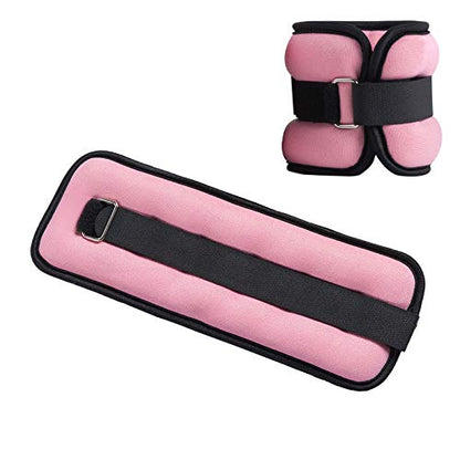 Ankle/Wrist Weights, Small Leg Arm Hand Cuff Weights for Women Kids, Exercise Equipment with Adjustable Straps for Fitness Gym Dancing Walking Jogging Gymnastics Aerobics (1 Pair)