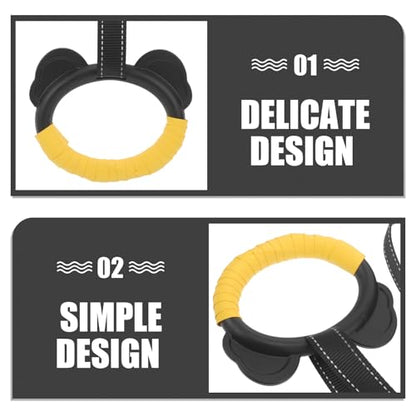 Gymnastic Rings with Buckle Straps, Plastic Indoor Exercise Rings Set with 1m Adjustable Rope for Pull-up Training and Home Fitness