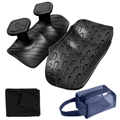 Upgraded Weight Lifting Grips for Women & Men - Extra Large & Thick Non-Slip Gym Grips, Ergonomic Workout Gloves for Pull-Ups, Dumbbell Exercises - color: Black-3