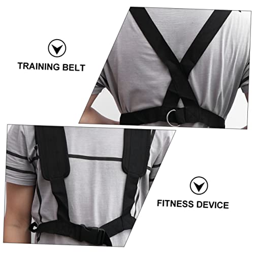 Generic 2pcs Resistance Training Belt Fitness Device with Padded Shoulder Straps for Running and Sled Harness Exercise Elastic and Sturdy Bands for Enhancement