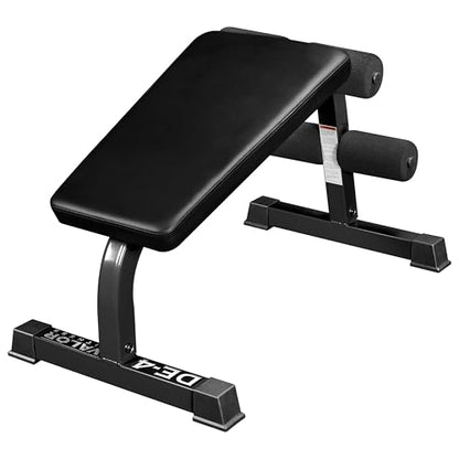 Valor Fitness Decline Sit-Up Bench for Ab Workouts – Heavy Duty Abdominal Slant Board for Crunches, Core Training, Russian Twists, Ab Raises – 650 lb Max Weight – Adjustable Fit – Home Gym Bench