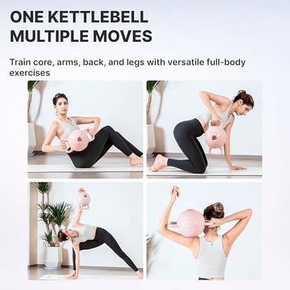 Water-Filled Adjustable Kettlebell, 2-12 lb, Dual Handle Weight for Women
