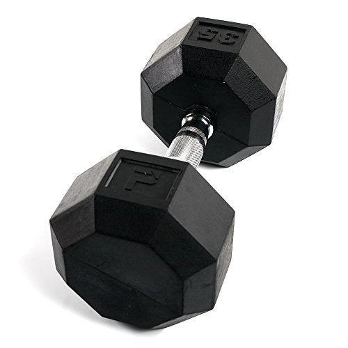 Power Systems Rubber Octagonal Dumbbell - size: 35-Pounds