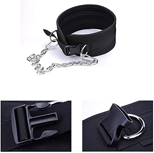 Weighted Bodybuilding Belt, Squat Belt with Chain, Weight Belt for Men and Women, One Size