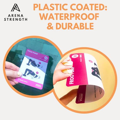 Workout Cards - Instructional Fitness Deck for Booty Band Workouts, Beginner Fitness Guide for Resistance Band Training Exercises at Home. Includes Workout Routines. - style: Dumbbell (Part 1)