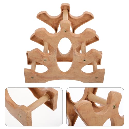 OSALADI Dumbbell Rack Stand Small Three-tier Weight Storage Rack Compact Home Gym Organizer for Training Dumbbell and Kettlebell Storage