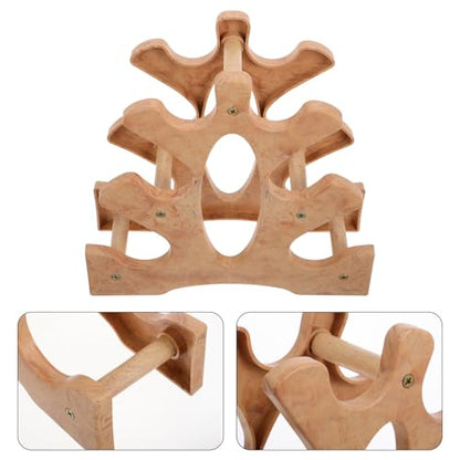 OSALADI Dumbbell Rack Stand Small Three-tier Weight Storage Rack Compact Home Gym Organizer for Training Dumbbell and Kettlebell Storage