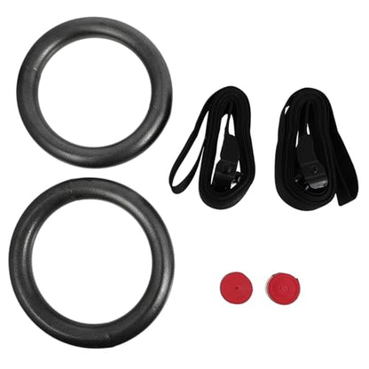 2 Pcs Fitness Rings Pull up Rings for Home Gym Stomach Workout Gymnastics Bars Random Color