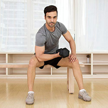 JFIT Rubber Hex Dumbbell