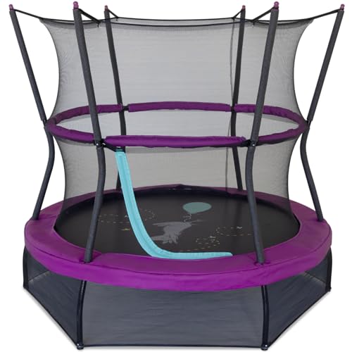 Skywalker Trampolines 60" No-Spring Design Mini Trampoline for Kids and Toddlers with Enclosure Net