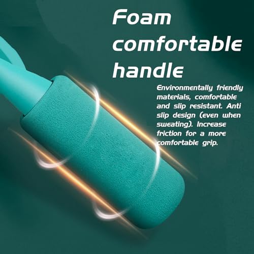 9.8 feet Adjustable Tangle-Free jumping rope exercise fitness home adult professional fat burning for fitness and weight loss - color: blue