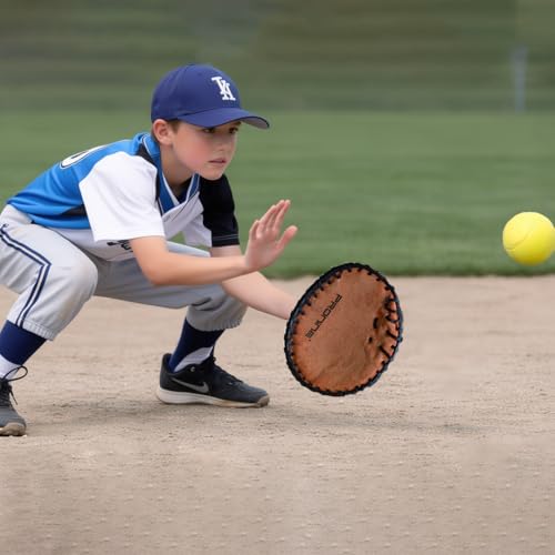 ProNine Sports Baseball Training Bundle – Flat Trainer Glove, Reaction Ball & Indoor Foam Baseball – Fielding Drills, Soft Hands & Hand-Eye Coordination Practice Equipment for Players & Coaches