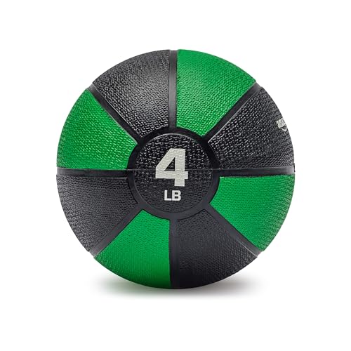 Amazon Basics Weighted Medicine Ball for Core Strength, Strength Training, Full-Body Workouts and Balance Exercises