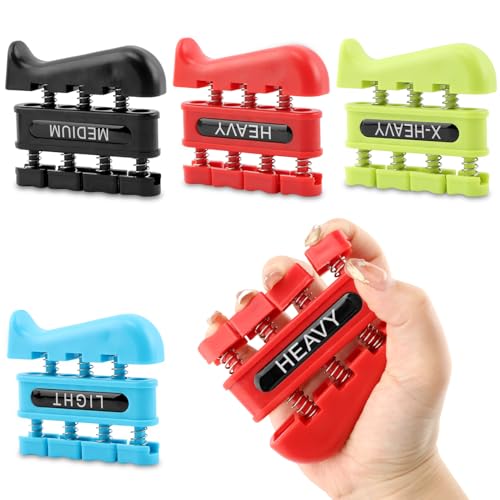 4 Pcs Finger Strengthener,Finger Exerciser,Finger Strength Trainer
