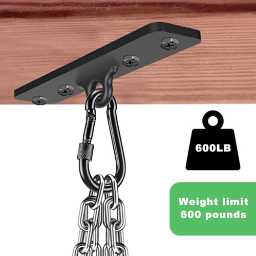 Dolibest Heavy Bag Hangers Brackets, Punching Bag Hangers, Heavy Bag Ceiling Mount for Body Weight Strength Training Systems, Aerial Yoga Swing & Hammock, Resistance Band