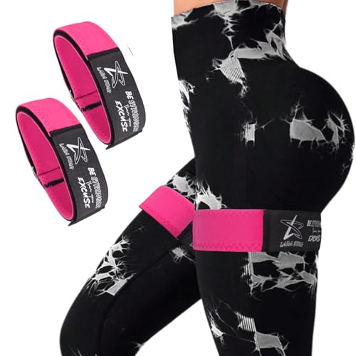 BFR Occlusion Bands for Women Glutes,Blood Flow Restriction Bands for Legs, Butt & Hip Building, Workouts, Best Fabric Resistance Bands for Squat Butt & Thigh - color: Full Pink