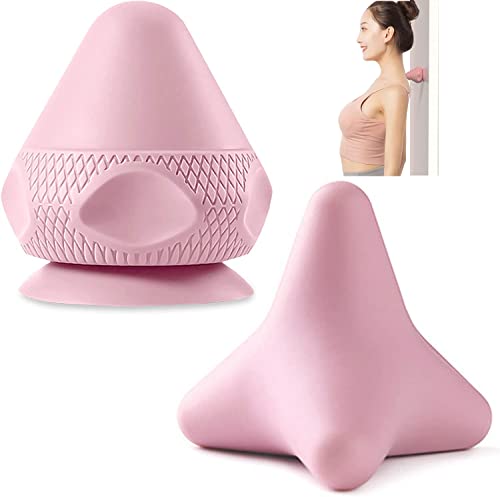 Manual Massage Ball Set, 2 PCS Deep Tissue Trigger Point Massage Myofascial Release Balls, Silicone Physical Therapy Balls, Massage Therapy Tools for Deep Muscles, Sore Muscles, Muscle Knots (Pink) - color: Pink