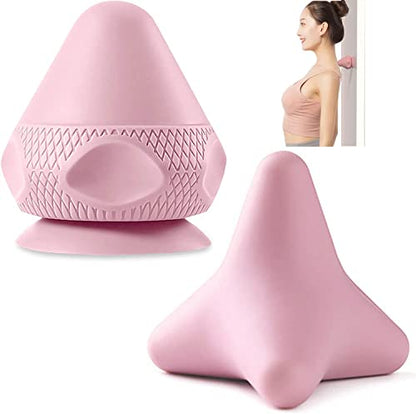 Manual Massage Ball Set, 2 PCS Deep Tissue Trigger Point Massage Myofascial Release Balls, Silicone Physical Therapy Balls, Massage Therapy Tools for Deep Muscles, Sore Muscles, Muscle Knots (Pink) - color: Pink