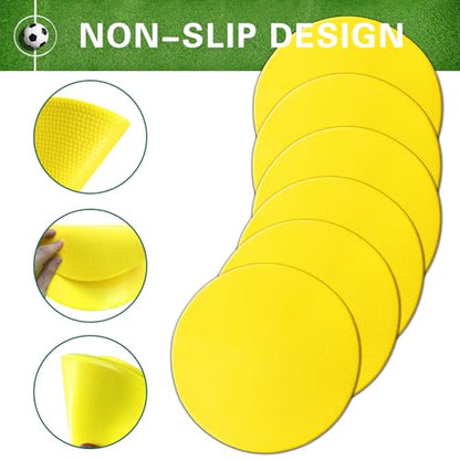 9/18/36 Pcs Poly Spot Markers 9 inch Agility Training Markers - color: Yellow