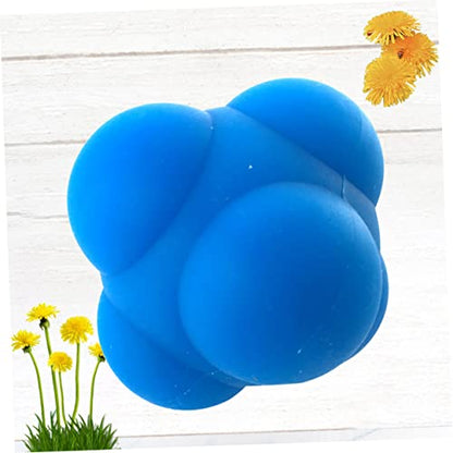 YARNOW 1Pc Hexagonal Reaction Silicone Bounce Ball Agility Training Tool for Reflex Improvement Durable Design for Men and Women for Rehabilitation and Speed Training