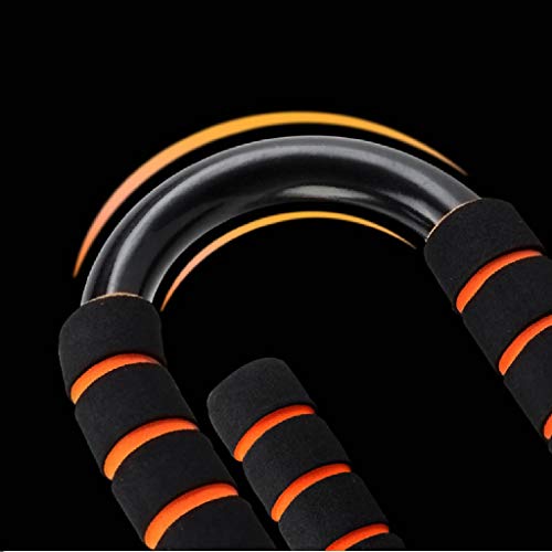 Metal Push Up Bracket-Push Bars - Strong Chrome Steel Pushup Stands with Comfortable Foam Grip, Sturdy and Less Wrist Strain