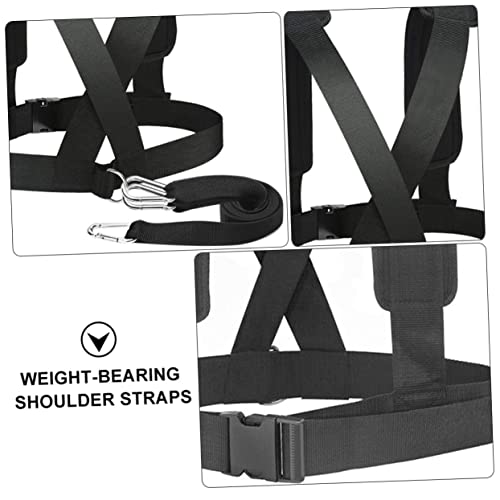 Happyyami Universal Adjustable Sled Harness for Resistance Training Jogging Exercise Belt Fitness Device