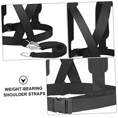 Happyyami Universal Adjustable Sled Harness for Resistance Training Jogging Exercise Belt Fitness Device
