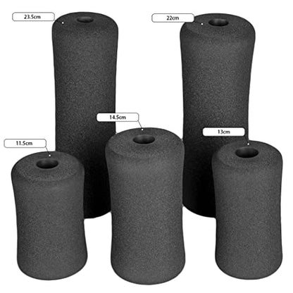 Foam Foot Pads Rollers Two Pair for Home Gym Exercise Machines Equipments Replacements with 1 Inch(2.5cm) Rod (Foam 5.71" X 2.95" Od X 0.87" Id) - color: Foam 5.71" X 2.95" Od X 0.87" Id