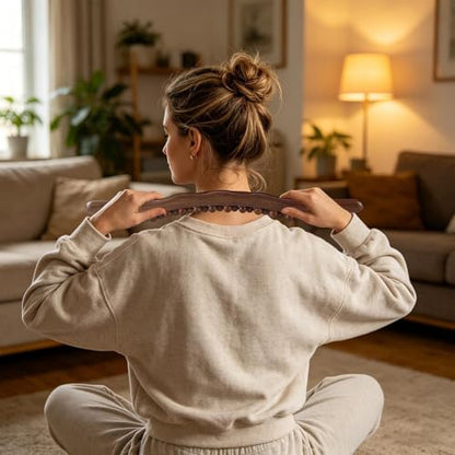 Massage Stick Wood | Natural Wooden Portable Roller Bar,Wooden Massage Tools,for Home House Bedroom Office Indoor Women Men Arm Legs Shoulders