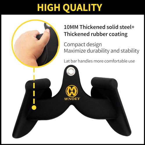 LAT Pulldown Attachment,Back Tricep Bar Strength Training,Handle Grips LAT Pull Down Bar Press Down Exercises,Cable Machine Accessories, Cable Back Attachments for Home Gym - style: Style 1+5