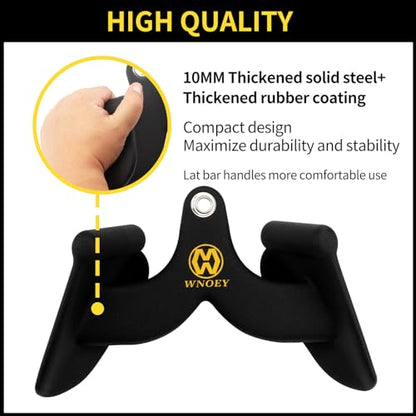 LAT Pulldown Attachment,Back Tricep Bar Strength Training,Handle Grips LAT Pull Down Bar Press Down Exercises,Cable Machine Accessories, Cable Back Attachments for Home Gym - style: Style 1+5
