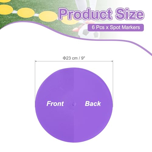 PATIKIL Spot Markers, Non-Slip Floor Agility Markers Flat - color: Purple