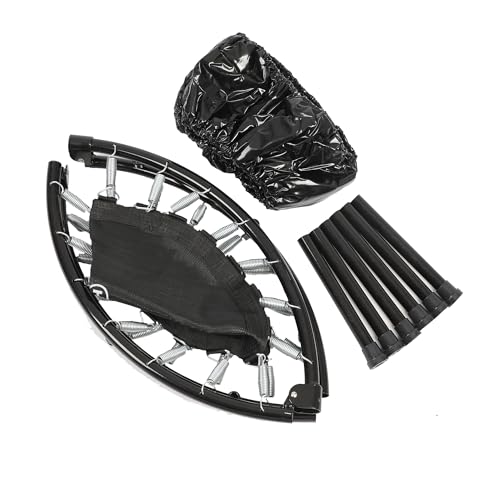 36 Inch Foldable Mini Trampoline Fitness Rebounder w/Adjustable Handle