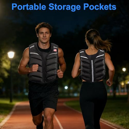 Weighted Vest for Men & Women Heavy Body Weight Vest for Home Workouts, Cardio & Strength Training - size: 8LB