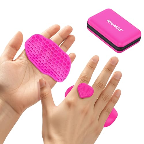 2nd Gen Enlarged Anti-Slip Workout Grips - Ergonomic Hand Protector Gloves for Weight Lifting, Pull-Ups, Gym Training and Exercise, for Men and Women - color: Pink