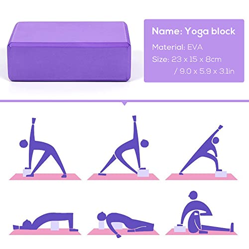 Yoga Block 5pcs Yoga Equipment Set Include Yoga Ball Yoga Blocks Stretching Strap Loop Band Exercise Band