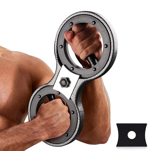 Burn Machine Arm Workout, Adjustable 360° Spinning Arm Exercise Equipment for Upper Body Training, Grip Strength Trainer, Forearm Strengthener, Home Gym Equipment for Boxing, Rehab & Workout