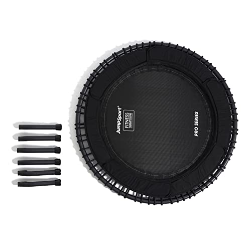 JumpSport 44" PRO Fitness Trampoline Model 530, Professional Rebounder, Adjustable Bounce, Elastic Cord System, 3-Piece Frame, Large Jump Surface, Low-Impact Cardio & Strength Training, 325lb Capacity